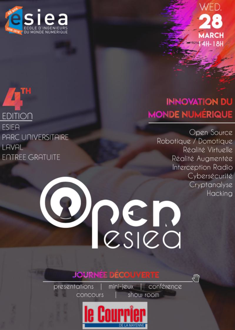 affiche Open ESIEA 2018