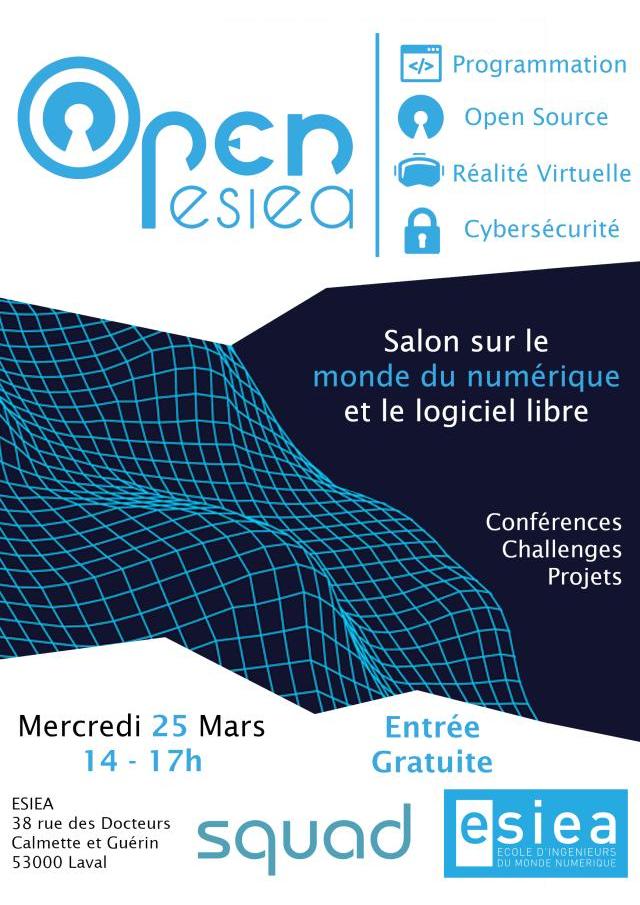 affiche Open ESIEA 2020